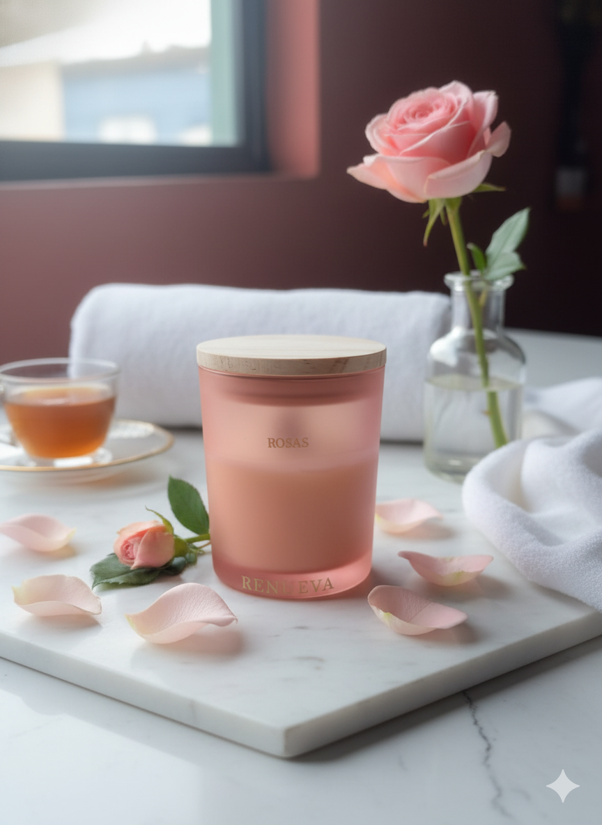 Vela Aromática Rosa